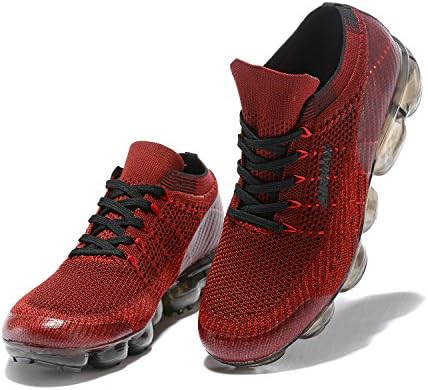 annietrade 2018 Air Max Flyknit 2 Men's Women's Air Sport Running Shoes Athletic Gym Walking Casual Sneakers Unisex Adult (US_7/EUR_40/cm_25, red)