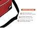 opux Insulated Lunch Box Men Women, Lunch Bag for Work School, Leakproof Soft Cooler Tote Adult, Large Lunch Pail Kids Boys Girls, Picnic Beach Food Bag with Shoulder Strap, Red