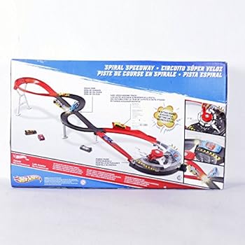 hot wheels spiral speedway set