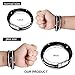 MALDON Plus Size Casual Leather Wrap Bracelet with Magnetic Clasp for Women,Lady,Wife Gift,Large Size,16 to 18 inches (Black, 18)
