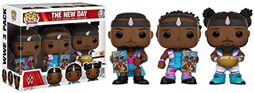 Funko POP! Big E Xaviers Woods Kofi Kingston WWE Exclusive New Day 3 Pack