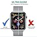 [8 Pack] AnoKe for Apple Watch iWatch 44mm/42mm Screen Protector (Series 4 /Series 3/2/1), [Not Glass] Liquid Skin [Max Coverage] Curved Edge Case Band Friendly Lifetime Replacement Warranty