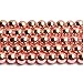 Natural Smooth Hematite Round Gemstone Loose Beads Non-Magnetic Rose Gold Hematite Beads 15 inch 8mm