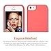 iPhone 5S Case, Maxboost [Vibrance Series] for Apple iPhone 5S / 5 Case Protective Soft-Interior Slider Style Hard Cases Cover - Italian Rose/Champagne Gold