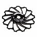 Promisen 13T MTB Ceramic Bearing Jockey Wheel Pulley Road Bike Bicycle Rear Derailleur (black)