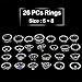 JoyJon 26 PCs Knuckle Ring Set Vintage Hamsa Hand Bohemian Elephant Crown Sun Moon Rhinestone Joint Rings for Girls Women Mom Mother’s Day Gift