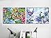 DIY 5D Diamond Painting Kit, 2 PCS Round Full Drill Crystal Rhinestone Embroidery Cross Stitch Arts Craft Canvas Supply for Home Wall Decor Adults and Kids