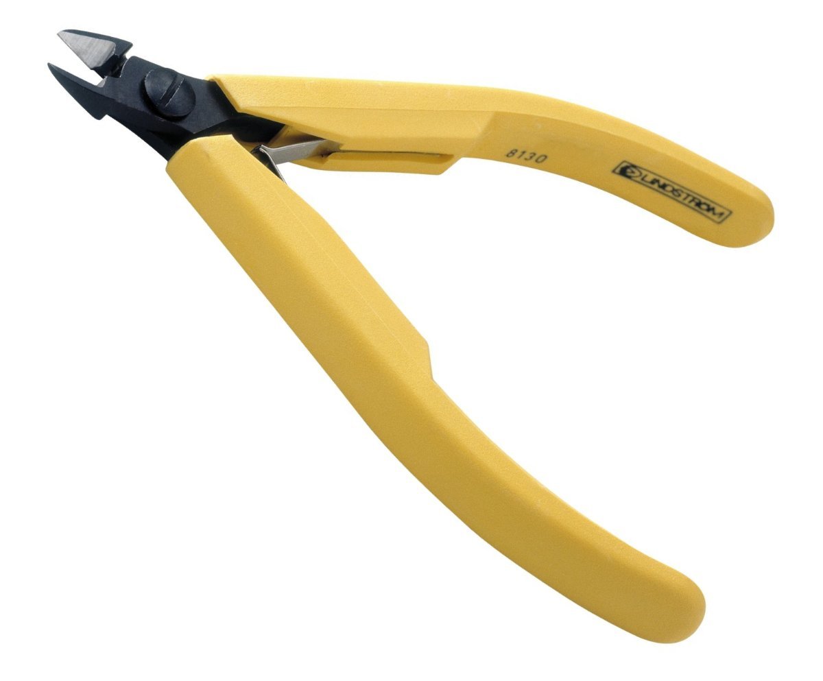 Lindström 8150 CO Antistatic Diagonal Cutter with Oval Head, Yellow/Black, 112.5 mm