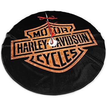 Lovesofun Christmas Tree Skirt, Harley David-Son Festival Tree Mat Xmas Tree Ornament Christmas Decoration Accessory for Holiday Party 36