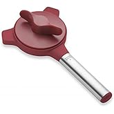 Kuhn Rikon Strain-Free Gripper Opener for Jars and Bottles, 8.75 x 4.25 x 2 inches, Red and Silver