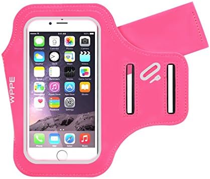 Armband, WPPE Lycra Running+, Soft Armband for iPhone Samsung LG up to 5.5 Inch, Perfect for Running Popular Sports, Pink