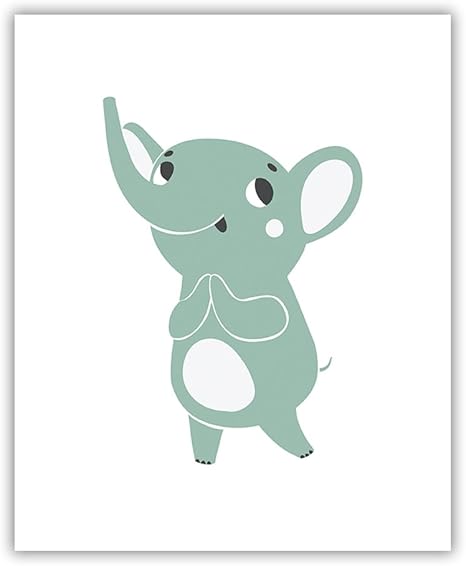 baby elephant prints for nursery