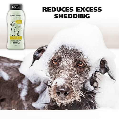 WAHL Shed Control Pet Shampoo for Dog Shedding & Dander Lemongrass