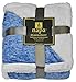 Tirrinia Sherpa Throw Blanket Snow Blue 50