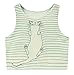 Women's Multi Digital Printed Sexy Bodycon Sleeveless Cropped Tank Top (Cat)
