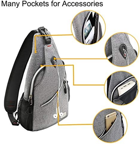 MOSISO Sling Backpack, Multipurpose Crossbody Shoulder Bag Travel Hiking Daypack 2 MOSISO Sling Backpack, Multipurpose Crossbody Shoulder Bag Travel Hiking Daypack