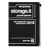 Image de 2018 Agenda / Diary / Weekly Left / B6size/ Storage.it (CH) / Black