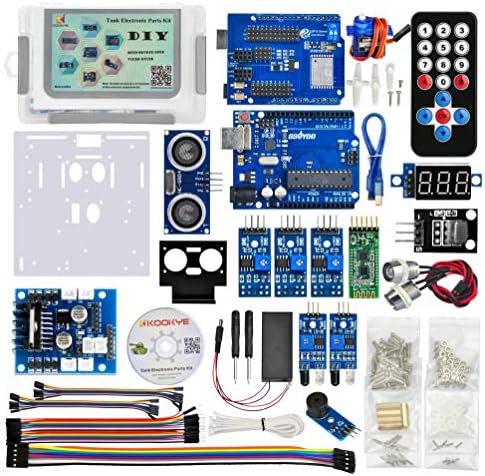 KOOKYE Robot Car Tank Electronic Parts Chassis Platform Components Set Arduino Hands-On DIY