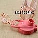 BONISON Sports Bottle Water With Flip Top Lid Leak Proof Bpa Free Drinking Water Bottle, for Travel Yoga Running Outdoor Cycling and Camping, 36 oz., Pink