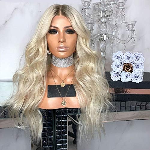 Long Kinky Curly Wigs For Black Women 100% Synthetic Fiber Hair Heat Resistant Hair Ombre Bright Blond Wigs 25Inches (150% Density)