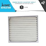 Home Revolution Replacement HEPA Filter, Fits Hunter 30201, 30212, 30213, 30240, 30241, 30251, 30378, 30379, 30380, 30381, 30382, 30383, 30526 and 30527 Air Purifiers and Part 30931