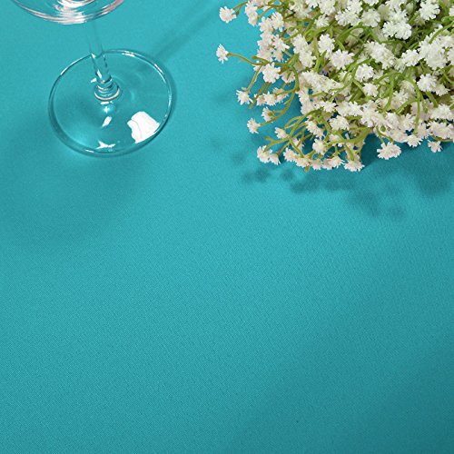 VEEYOO Rectangle Tablecloth - 90 x 156 Inch Polyester Table Cloth for 8 Foot Table - Soft Washable Oblong Caribbean Table Cloths for Wedding, Parties, Restaurant, Dinner, Buffet Table and More
