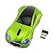 CHUYI Cool Sports 3D Car Shaped Wireless Optical Mouse 1600DPI 3 Button Ergonomic Office Mice with USB Receiver for Travel Business School Home Gift (Pearl Blue - 1 Pack)