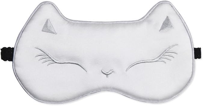 Abby Masque De Sommeil Le Chat De Mascara Ultra Doux De Type Masque De Nuit Cache Yeux Bandeau De Nuit Blanc Amazon Fr Hygiasne Et Soins Du Corps