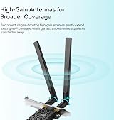 TP-Link Archer TX20E AX1800 PCIe WiFi 6 Adapter Dual Band MU-MIMO WPA3 view 5
