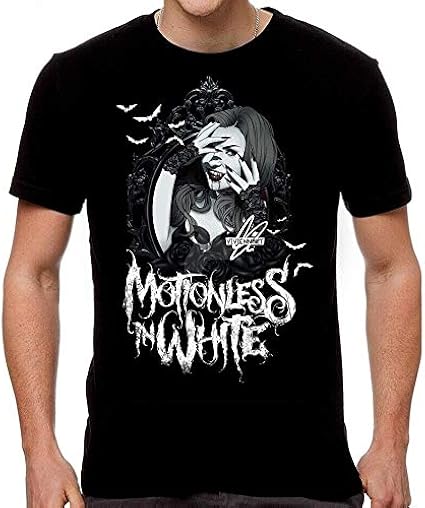 Tshirt New Motionless in White Band Tour Men Black Unisex Cotton Funny girf tee: Amazon.co.uk 