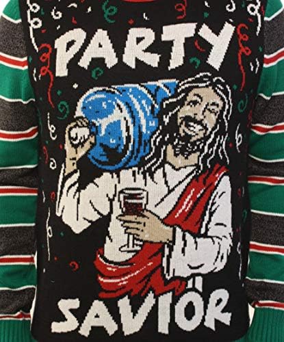 party savior ugly sweater