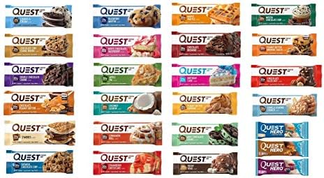 Quest 2019 New Variety Ultimate Protein Bars Variety 22 Quest Flavor + 3 Quest Hero Bars 25 Bars Total