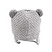 XIAOHAWANG Warm Baby Hat Cute Bear Toddler Earflap Beanie for Fall Winter (0-6 Months, A-Grey)