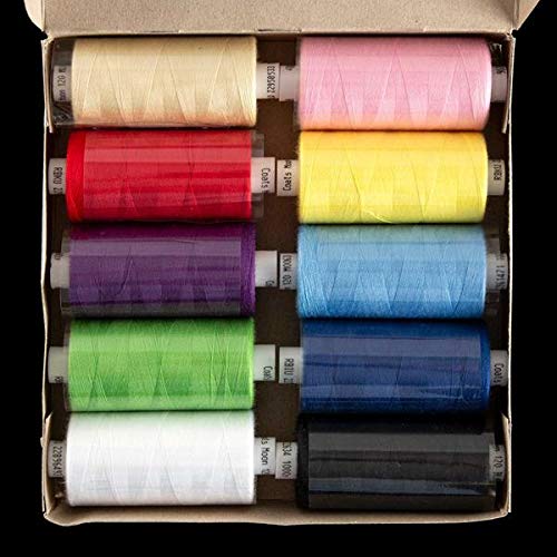 Coats Moon Assorted Sewing Thread - Set of 10 reels