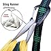 SEGMART Double XL Hammocks with Hammock Straps & Carabiners - Blue/Silver