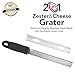 Chef's Necessities Cheese Grater & Zester Stainless Steel Blade + Protective Cover