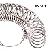 Ring Sizer Measuring Tool - Metal Ring Gauges Finger Sizer Measuring, Jewelry Making Tool, Size 1-13 with Half Size, 27 Pcs