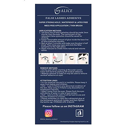 Professiona Eyelash Glue Strong Hold Eyelash Adhesive Latex Free Suitable for False Eyelashes Mink Lashes White 176 oz