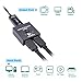 HDMI Switcher,Famounte HDMI Switch Box 2 Ports Bi-Direction Manual A/B Switchbox Dual 1 x 2/2 x 1 HDMI Splitter Hub Support Ultra HD 4K / 3D / 1080P / HDCP Passthrough