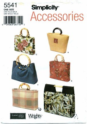 Simplicity 5541 Accessories Sewing Pattern Elaine Heigl Bags in Six Styles