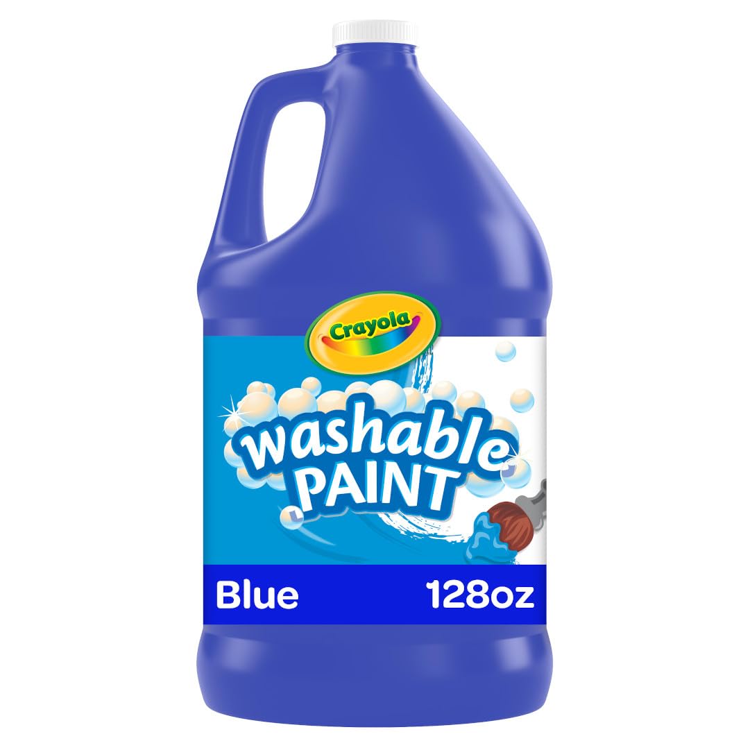 Crayola Washable Paint, Blue Paint, Classroom Supplies, 1 Gallon
