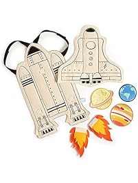 Seedling Littles Galaxy Rocket Adventure Cape Costume Kit for Toddlers Ages 2-4