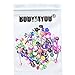 Lot of 20 Assorted Flexible Acrylic & Surgical Steel Barbell Tongue Rings 14 Gauge (20 Pack) In Assorted Colors