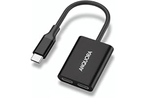 ANQUORA AR Glasses Adapter, USB C to AR Glasses 4K@60Hz and Charging Up to 100W PD, Plug and Play, Compatible with Switch 1,Steam Deck, ROG Ally and More, Supports Rokid/XREAL/Viture AR Glasses