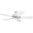 Hunter Fan Company 23845 Hunter 52 White Damp Rated Pull Chain ceiling fan, 52 inches