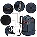 Hynes Eagle Travel Backpack 40L Flight Approved Carry on Backpack Men Large Cabin Weekender Laptop Backpack Women 15.6 inches Blue 2018