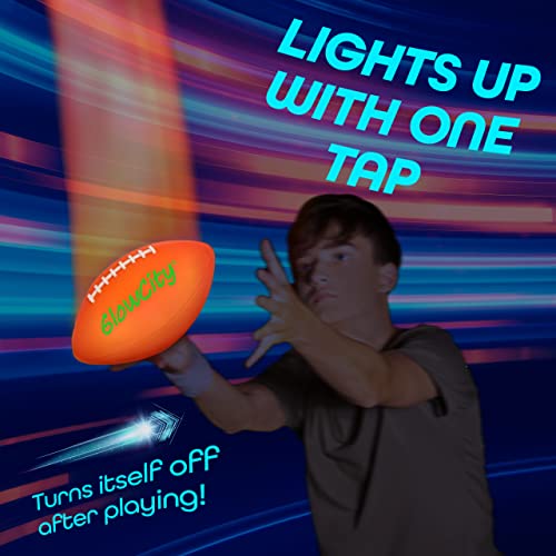 GlowCity Glow in The Dark Football Light Up, Official Size Footballs