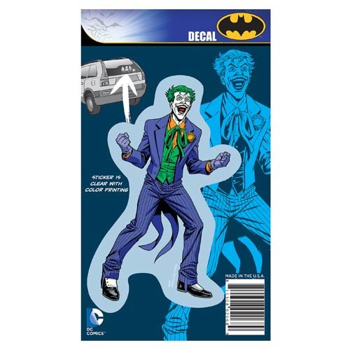 DC Comics Batman The Joker Full Color Car Window Decal Sticker