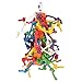 Bvanki Bird Toy, Colorful Knots Block Chewing Toy, Bird Climbing Hanging Toy, Large Parrot Cage Toys, Preening Toy with Natural Food Coloring …thumb 1