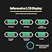 Power Bank Battery Charger & Battery Pack, Battery Charger Box with LCD display & 2 USB Output for iPhone 7, 7 Plus, Galaxy & Other Smart Devices, 2 x 18650 Battery(Black)